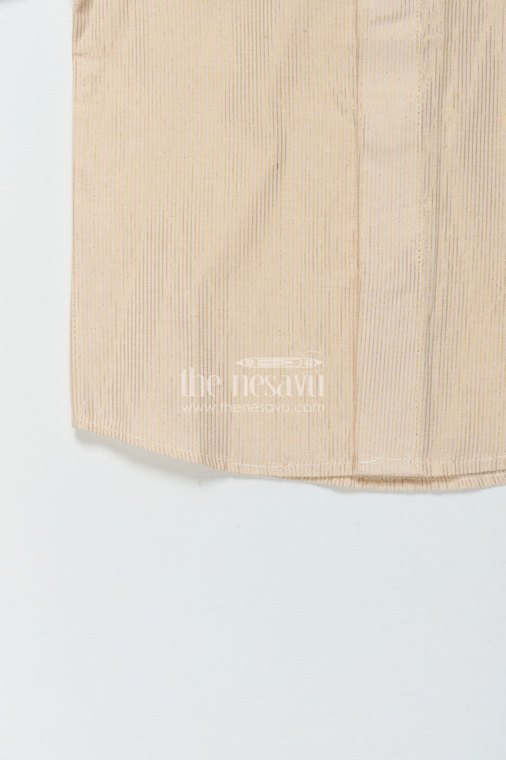 The Nesavu Boys Silk Shirt Boys Silk Shirt for Weddings and Traditional Functions Nesavu Nesavu boys tissue silk shirt for weddings, poojas, and traditional celebrations