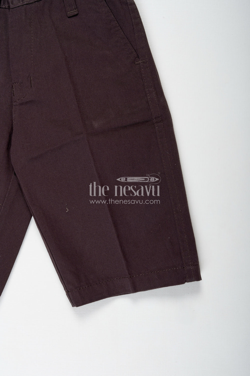 The Nesavu Boys Shorts Boys Stretch Waist Shorts in Cotton Blend with Straight Fit and Handy Pockets for Comfortable Wear Nesavu Nesavu Boys Stretch Waist Cotton Blend Shorts Clean Lines All Day Comfort Fit