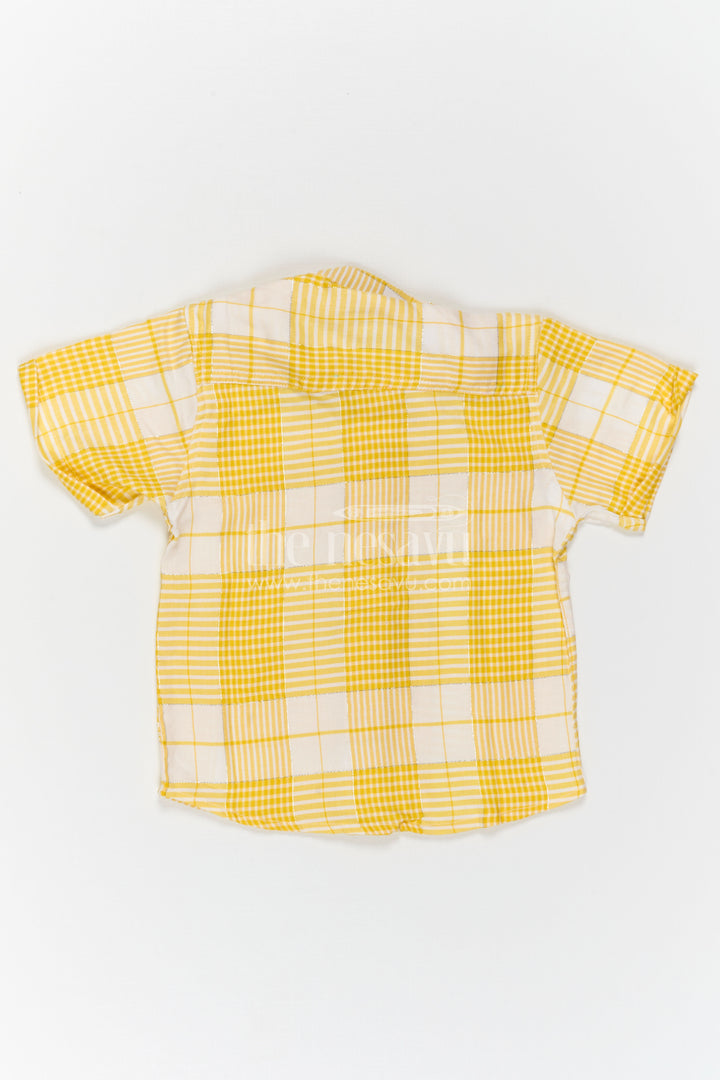 The Nesavu Boys Cotton Shirt Boys Striped Shirt for Casual Outings and Summer Wear Nesavu Nesavu Boys Striped Cotton Shirt For Casual Outings And Comfortable Summer Wear