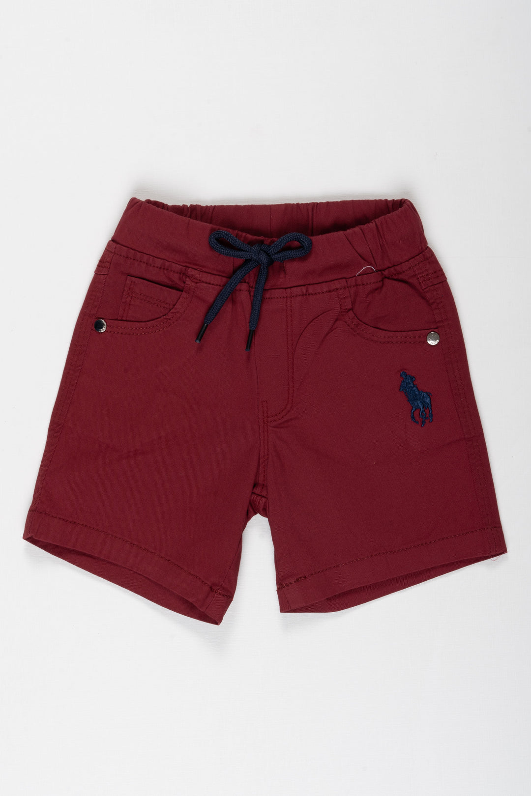 The Nesavu Boys Shorts Burgundy Boys Adventure-Ready Cotton Shorts Nesavu 18 (2Y) / Purple / Cotton BWS001I-18 Burgundy Cotton Shorts for Boys | Comfort  Style Combined | The Nesavu