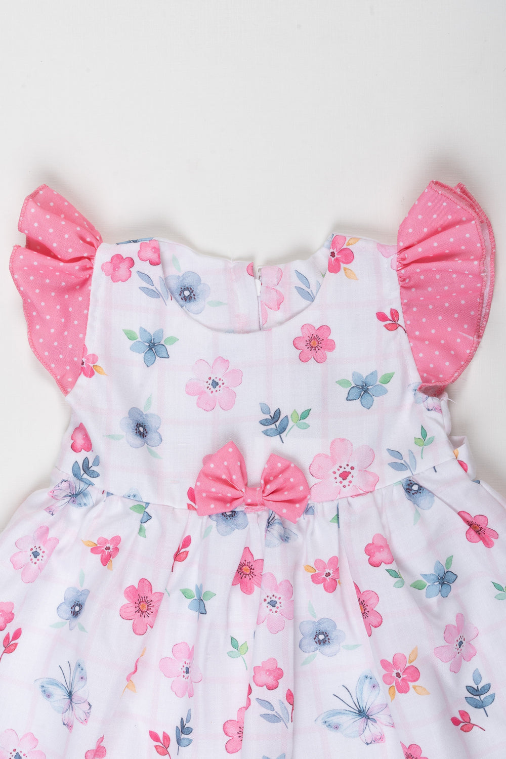 The Nesavu Baby Cotton Frocks Charming Floral Infant Frock for Girls - Comfortable Summer Casual Wear Nesavu Buy Girls Pastel Floral Frock | Summer Ready Infant Dresses | The Nesavu