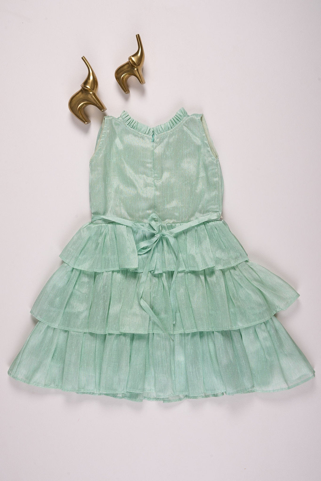 Turquoise Green Tiered Baby Dress Cute Baby Apparel | The Nesavu The Nesavu Turquoise Green Tiered Baby Dress Cute Baby Apparel | The Nesavu The Nesavu