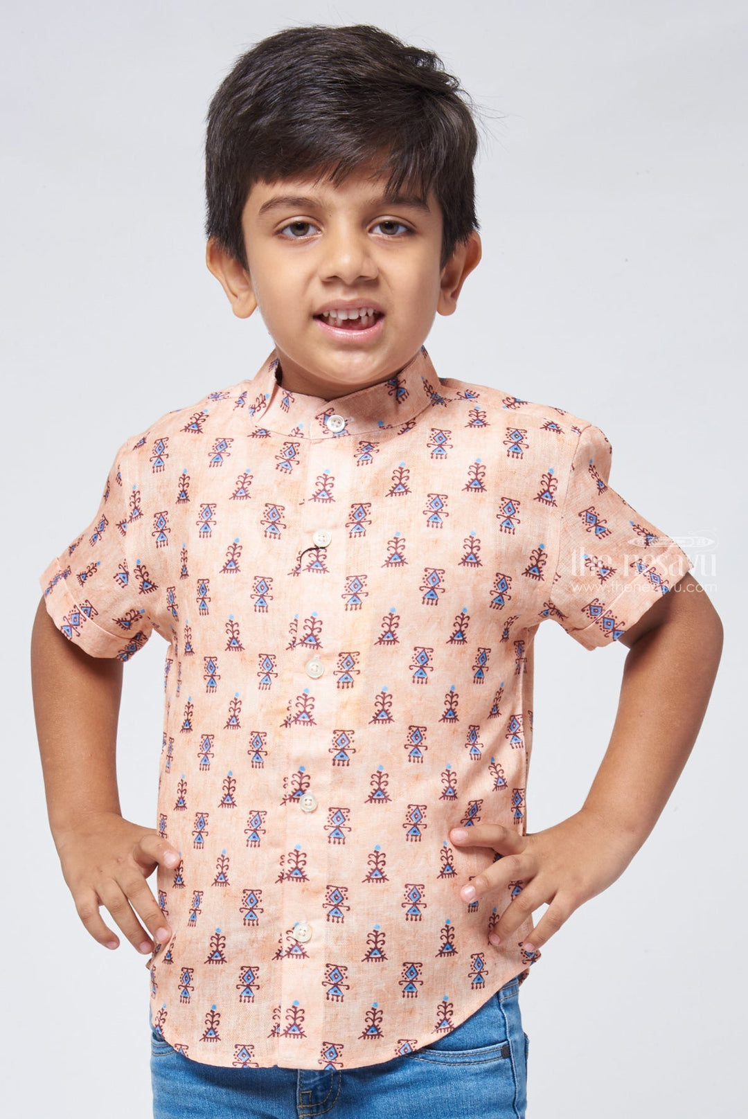 The Nesavu Boys Linen Shirt Classic Comfort Boys Premium Quality Shirt for Every Occasion Nesavu Boys Casual Shirt Online | Buy Premium Linen Shirt | The Nesavu