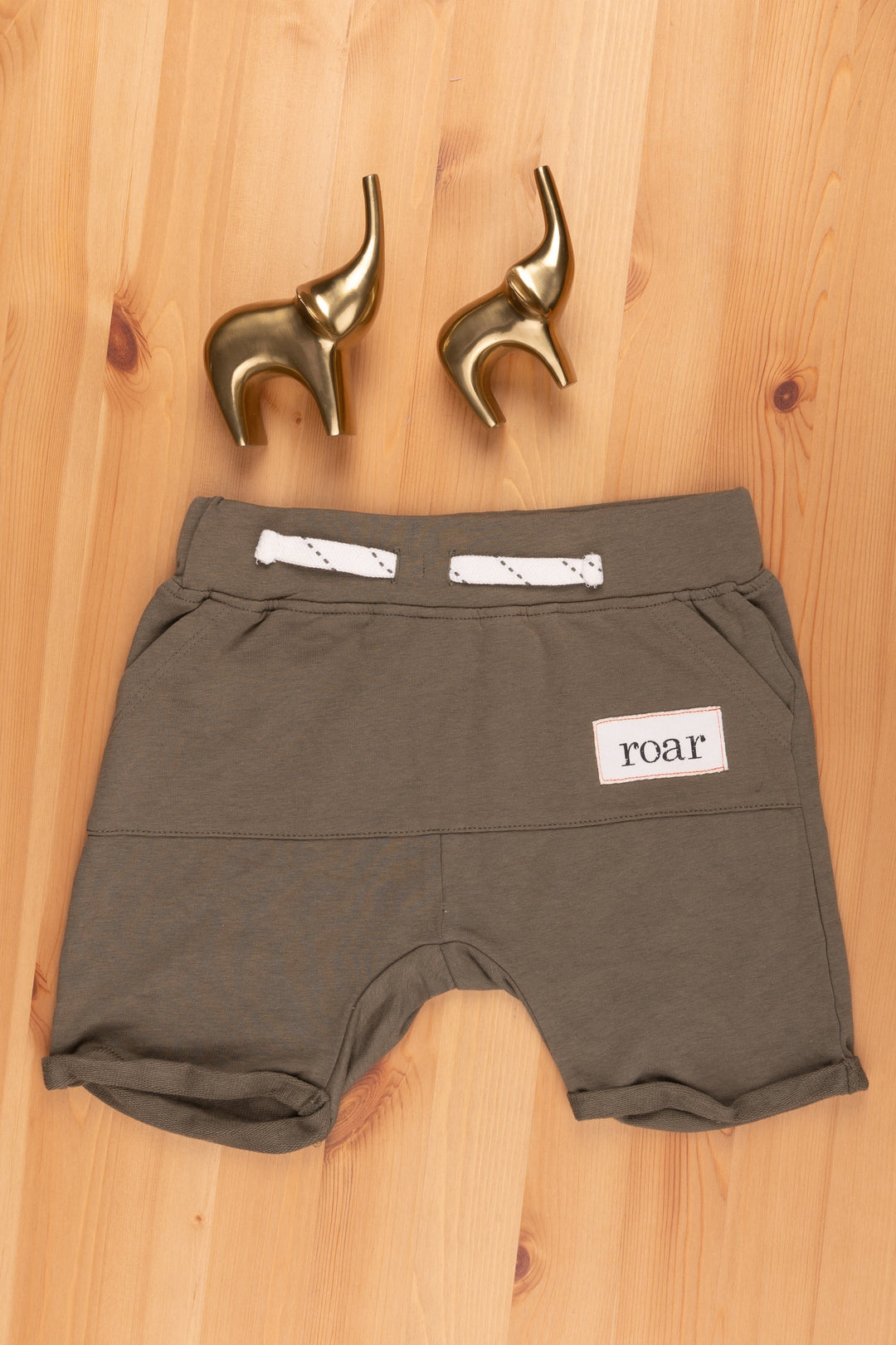 The Nesavu Boys Shorts Classic Unisex Kids Casual Shorts Timeless Style for Everyday Comfort psr silks Nesavu 12 (3M) / Gray LBW003