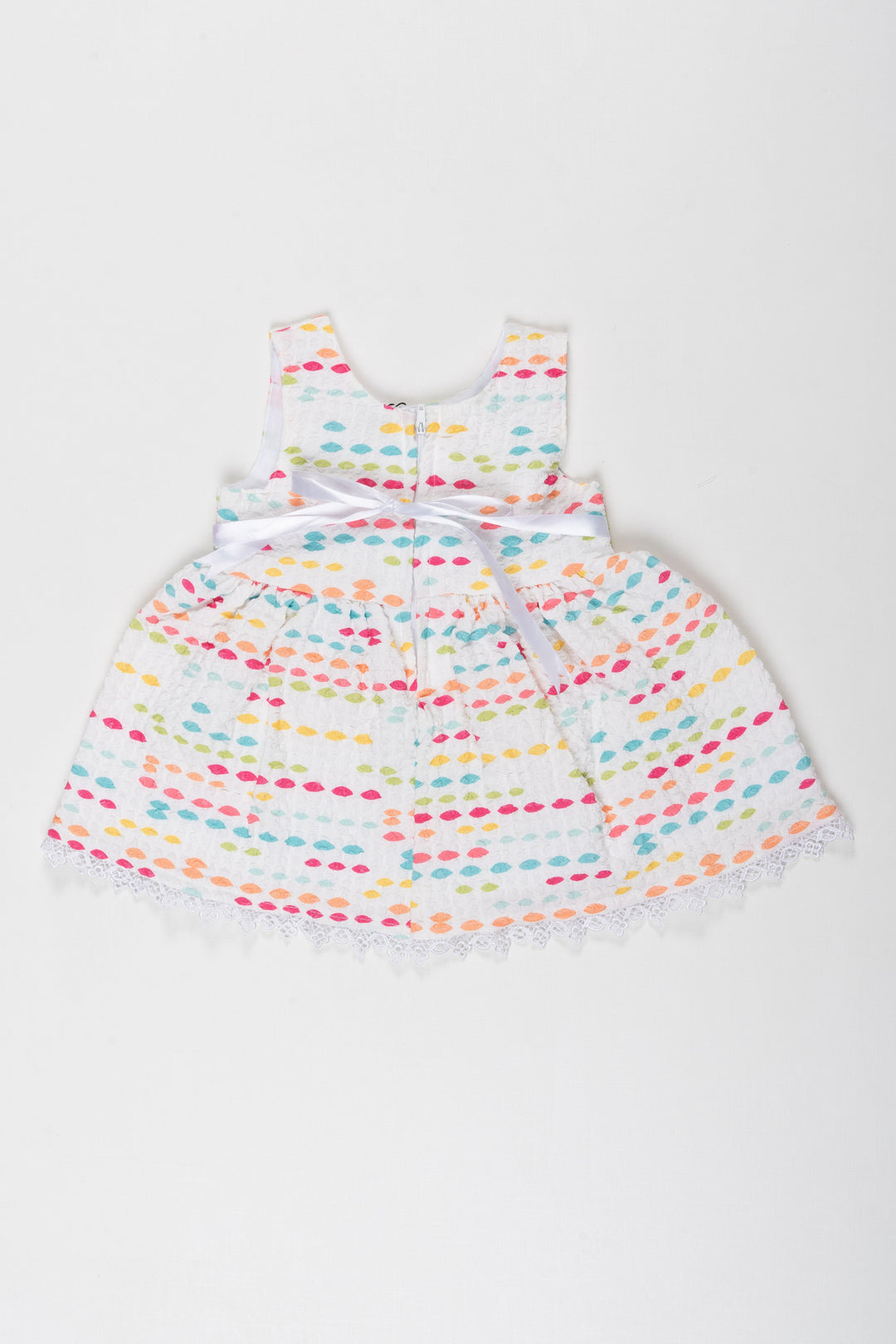 The Nesavu Baby Fancy Frock Colorful Confetti Cotton Frock for Joyful Baby Girl Moments Nesavu Handmade Confetti Cotton Frock | Baby Girls Spring Collection | Shop Now | The Nesavu