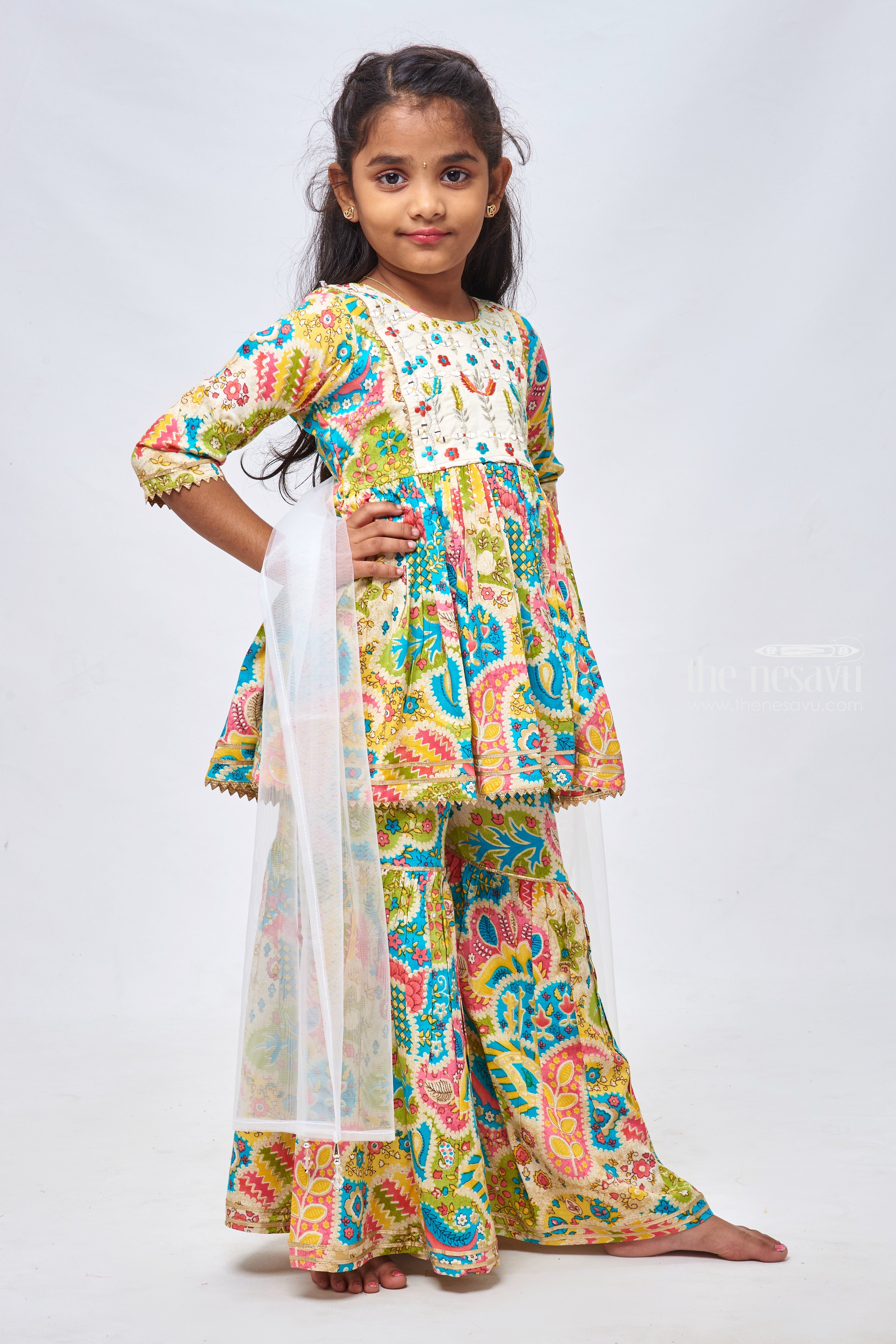 Ladies Flavour Keshvi Premium Wear Designer Kurti With Sharara And Dupatta  Collection Catalog