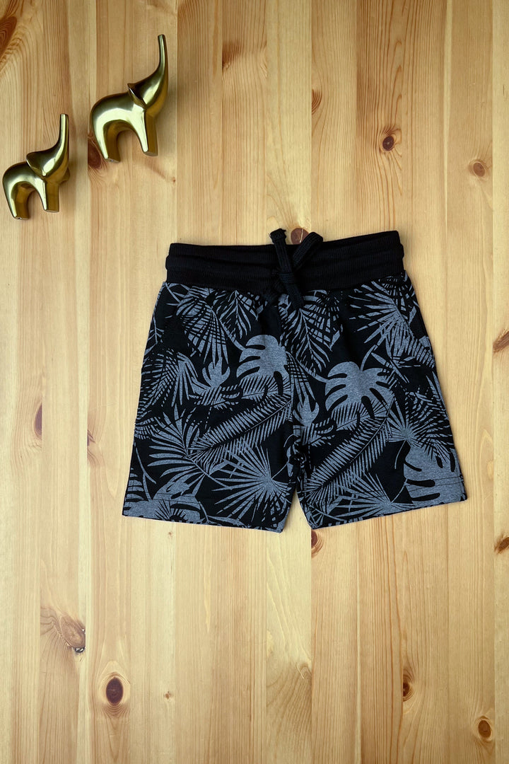 The Nesavu Boys Shorts Comfy Unisex Kids Summer Shorts EasytoWear and Cool Styling psr silks Nesavu 18 (2Y) / Black LBW028