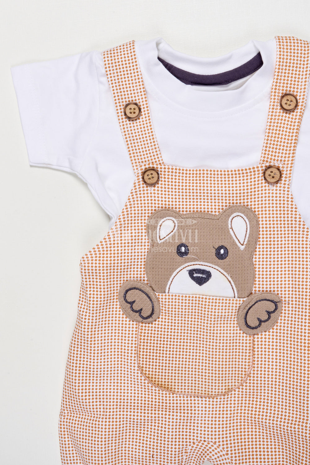 The Nesavu Baby Dungarees Cotton Baby Dungaree Set for Toddler Boys' Everyday Style Nesavu Nesavu cotton baby dungaree set boys  classic everyday wear comfort play