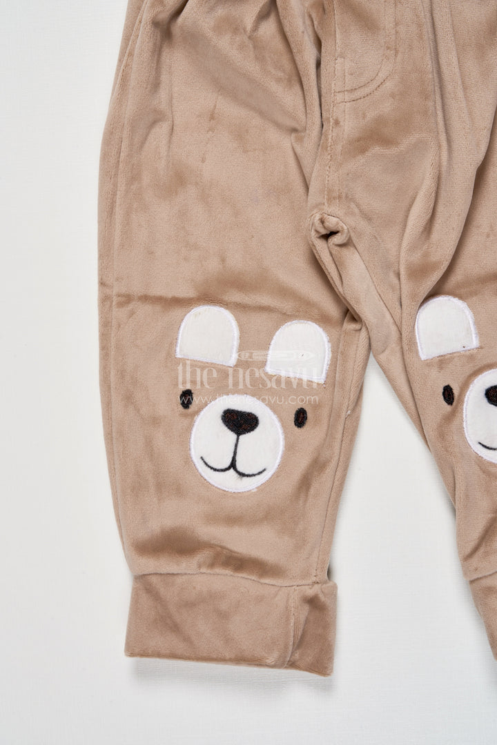 The Nesavu Boys Casual Set Cotton Boys Jogger Set with Animal Print for Everyday Play Nesavu Nesavu boys cotton casual jogger set animal print everyday comfort active wear