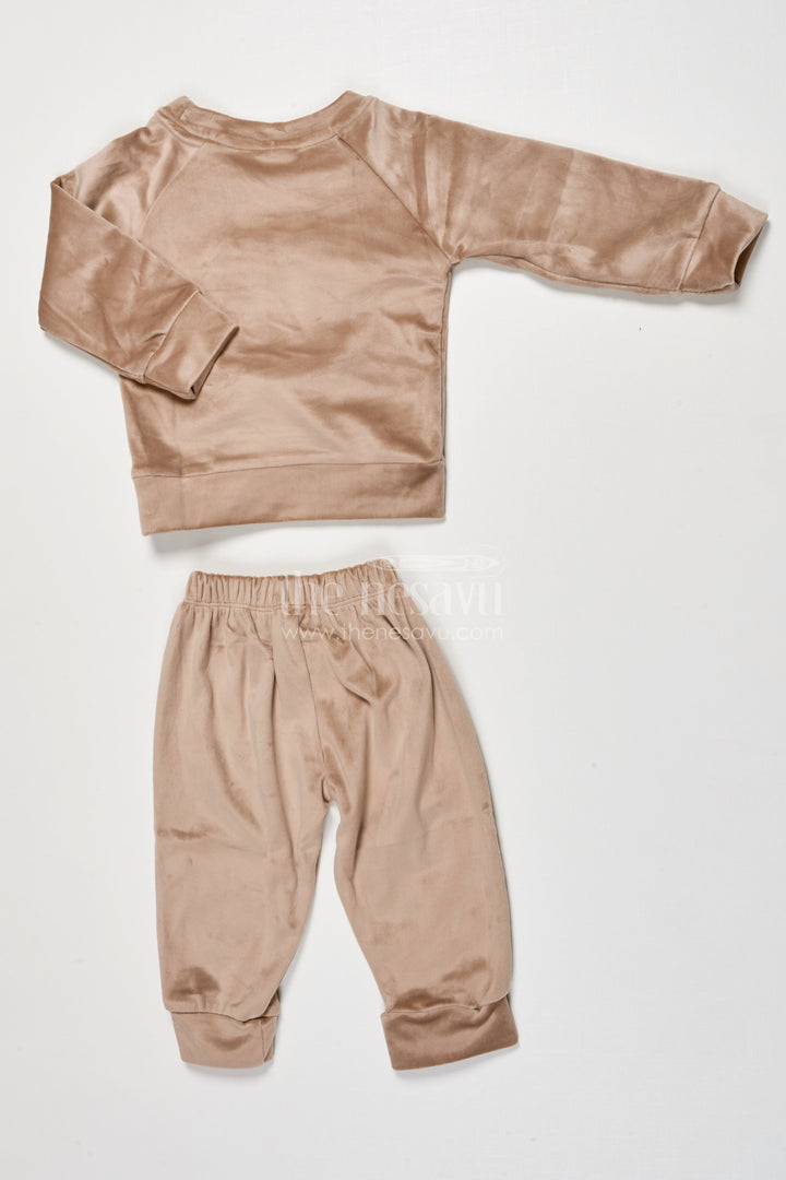 The Nesavu Boys Casual Set Cotton Boys Jogger Set with Animal Print for Everyday Play Nesavu Nesavu boys cotton casual jogger set animal print everyday comfort active wear