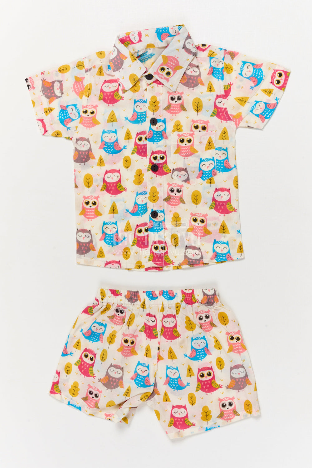 The Nesavu Boys Casual Set Cotton Casual Wear Set for Toddler Boys with Digital Print Nesavu 16 (1Y) / Multicolor BCS545A-16 Nesavu toddler boys cotton casual set with vibrant digital print for everyday comfort