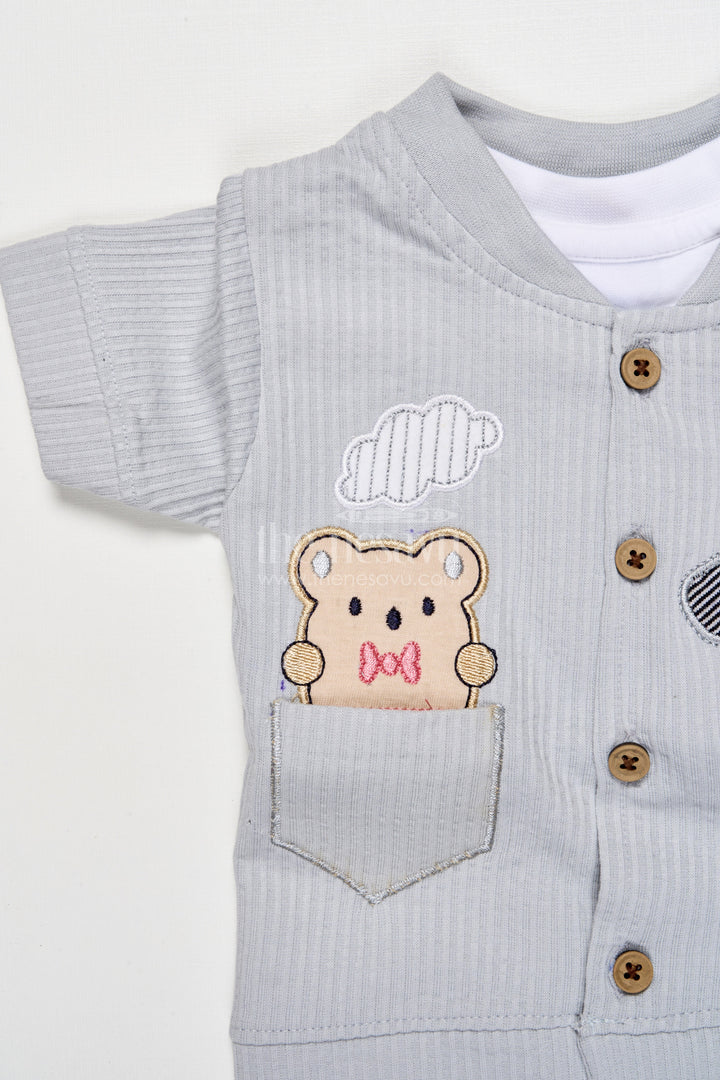 The Nesavu Boys Casual Set Cotton Co-ord Set for Boys to Wear During Play, Outings, or Lounging Nesavu Nesavu boys cotton co-ord set short sleeve shirt pants play casual wear