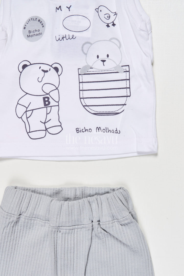 The Nesavu Boys Casual Set Cotton Co-ord Set for Boys to Wear During Play, Outings, or Lounging Nesavu Nesavu boys cotton co-ord set short sleeve shirt pants play casual wear