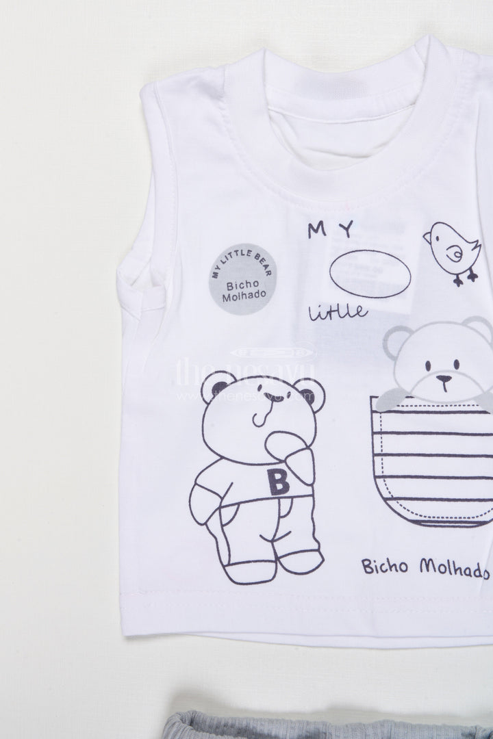 The Nesavu Boys Casual Set Cotton Co-ord Set for Boys to Wear During Play, Outings, or Lounging Nesavu Nesavu boys cotton co-ord set short sleeve shirt pants play casual wear