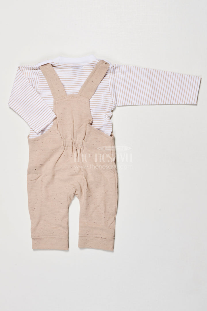 The Nesavu Baby Dungarees Cotton Dungaree Set for Babies to Wear at Home Nesavu Nesavu baby cotton dungaree set top everyday wear cozy indoor comfort