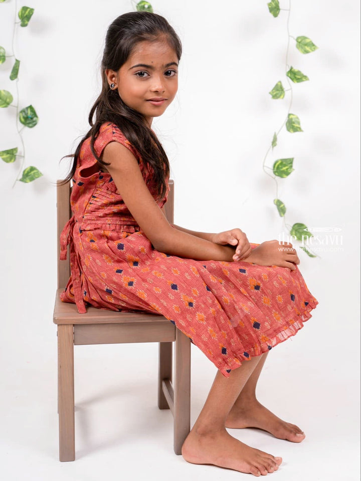 The Nesavu Girls Cotton Frock Cute Designer Pleated Soft Cotton Sleeveless Frock For Girls Nesavu Top 5 Latest Cotton Dresses | Yoke Pattern Designer Gown | The Nesavu