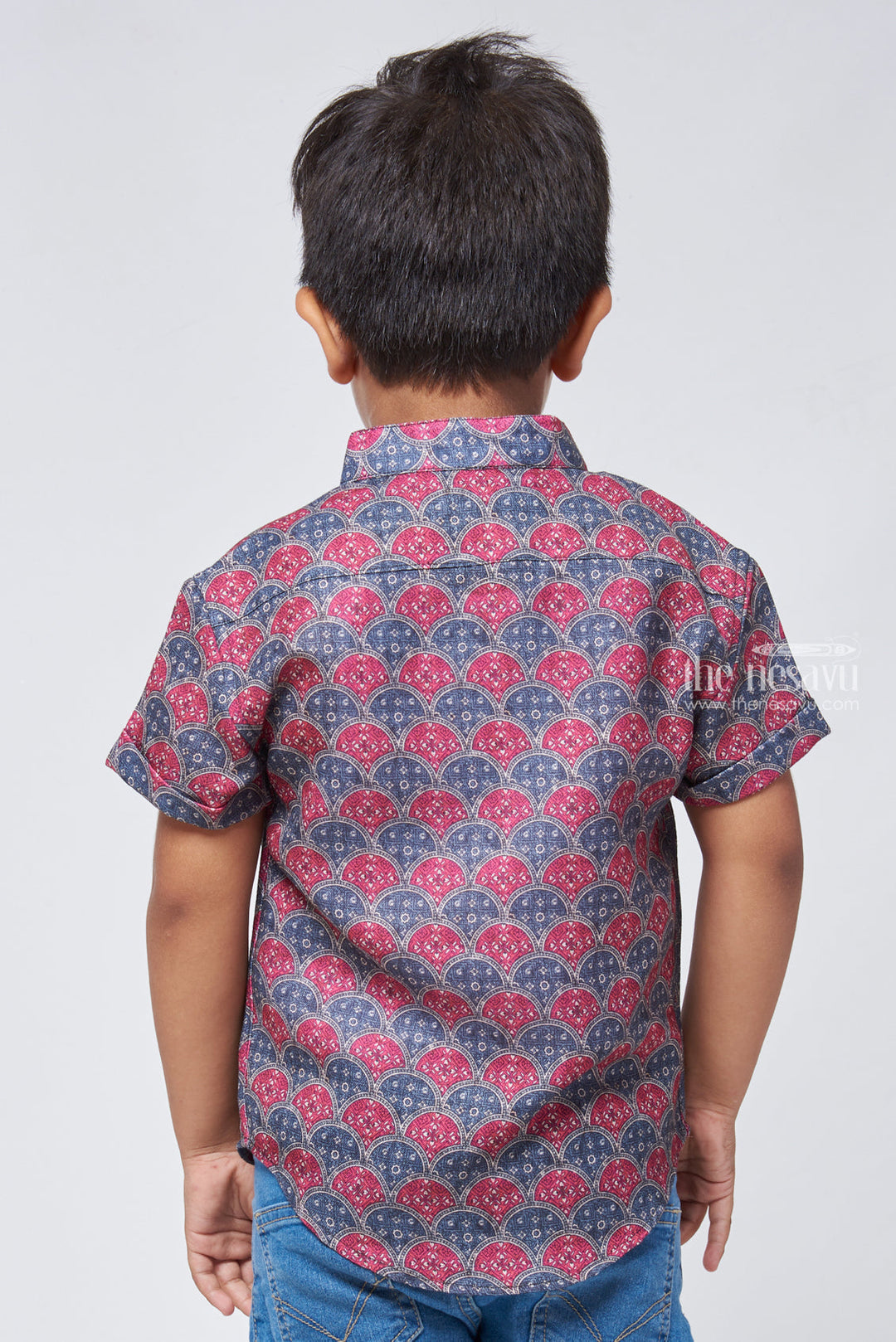The Nesavu Boys Linen Shirt Dapper Design Boys Perfectly Tailored Shirt for Special Events Nesavu Latest Boys Shirt Design | Buy Premium Boys Shirt | The Nesavu