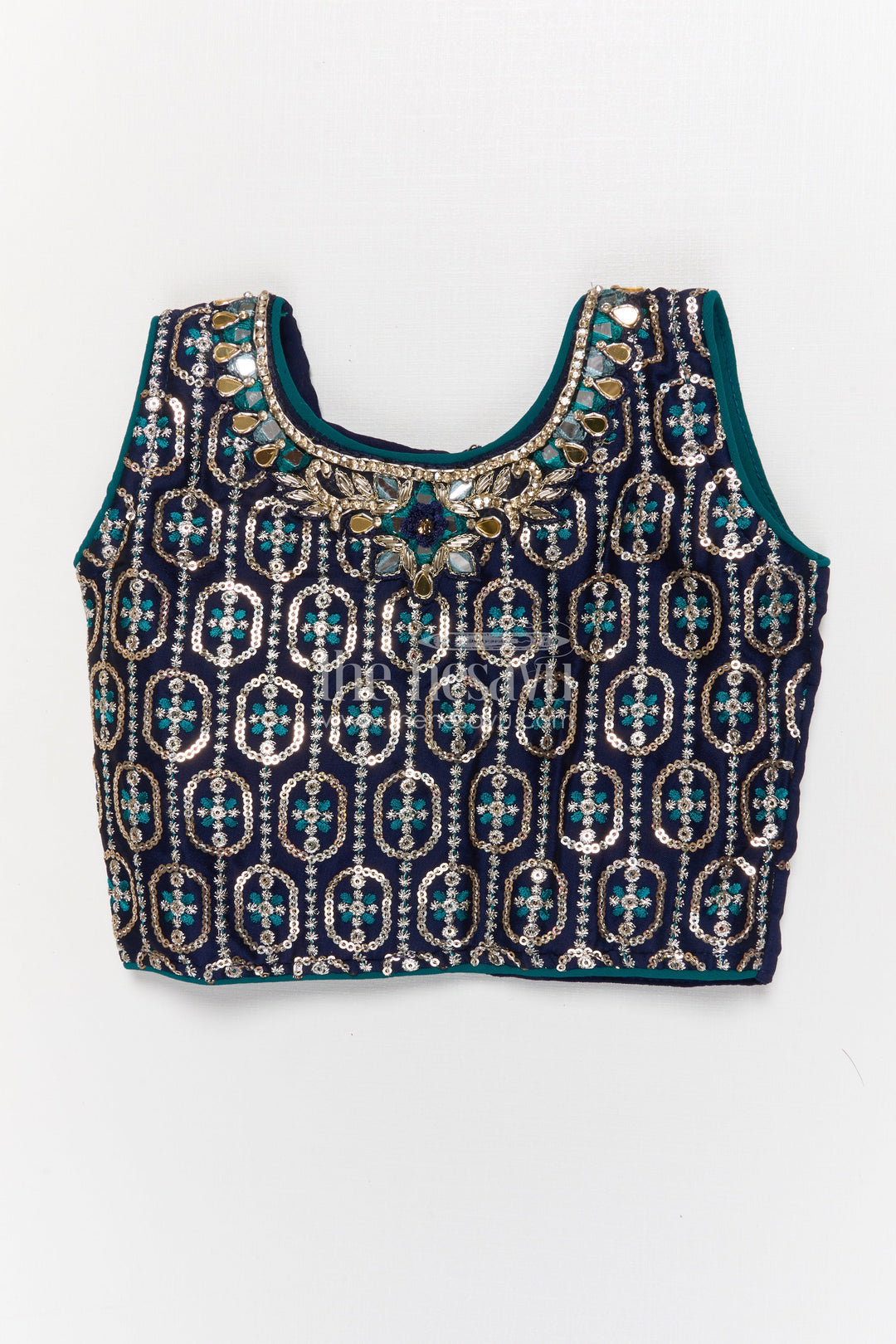 The Nesavu Girls Ethnic Lehenga Designer Lehenga for Girls for Weddings and Festive Functions Nesavu Nesavu designer lehenga for girls with embroidered pleated skirt – perfect for weddings and receptions