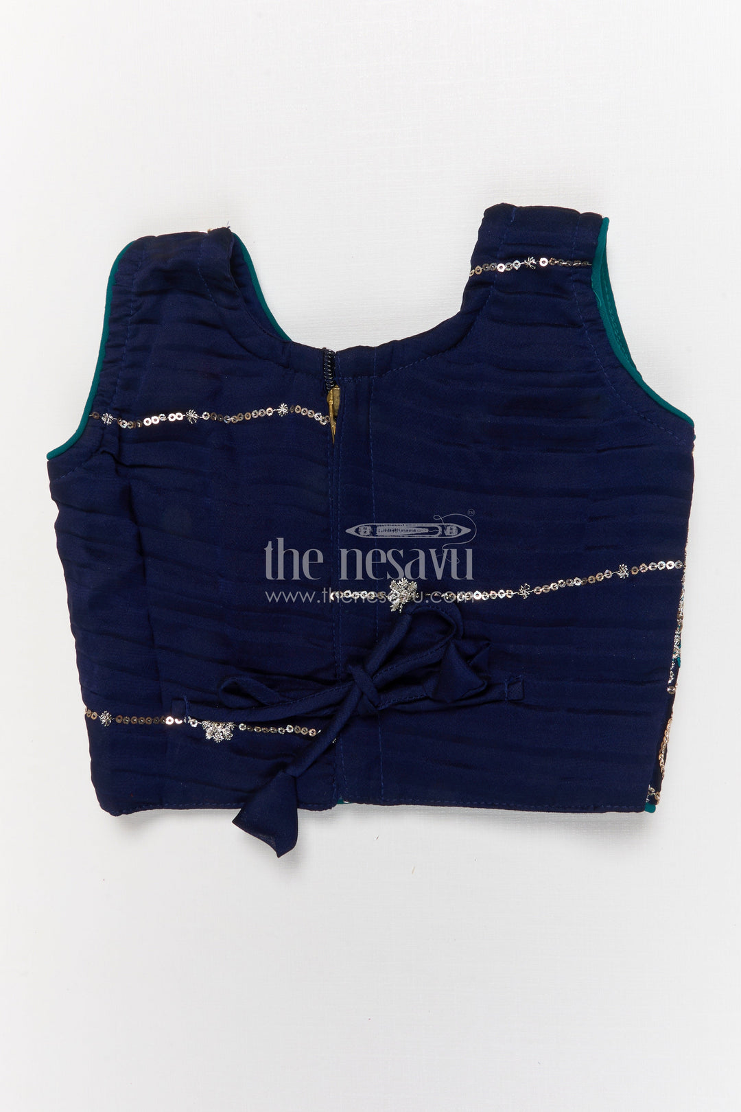 The Nesavu Girls Ethnic Lehenga Designer Lehenga for Girls for Weddings and Festive Functions Nesavu Nesavu designer lehenga for girls with embroidered pleated skirt – perfect for weddings and receptions