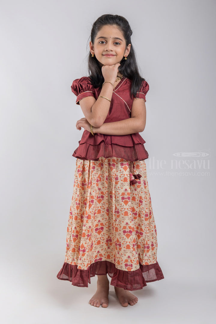 The Nesavu Pattu Pavadai Designer Pattu Pavadai for Baby Girls: Comfort & Style Combined psr silks Nesavu