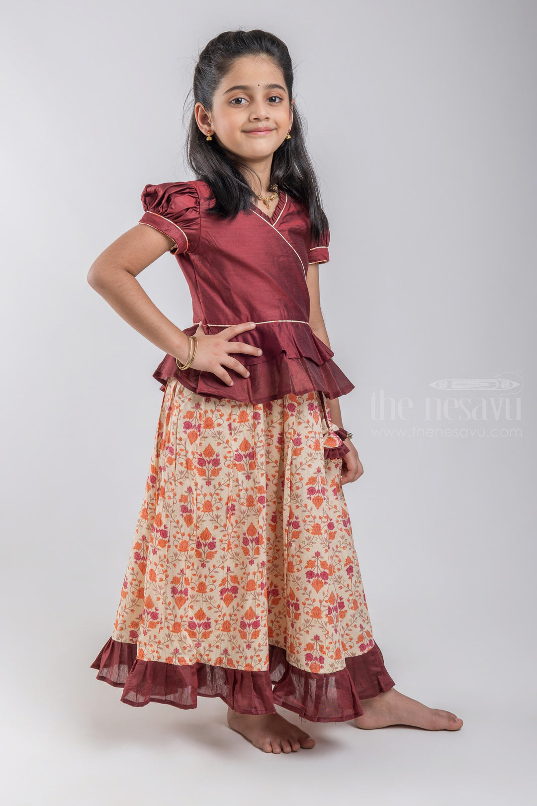 The Nesavu Pattu Pavadai Designer Pattu Pavadai for Baby Girls: Comfort & Style Combined psr silks Nesavu