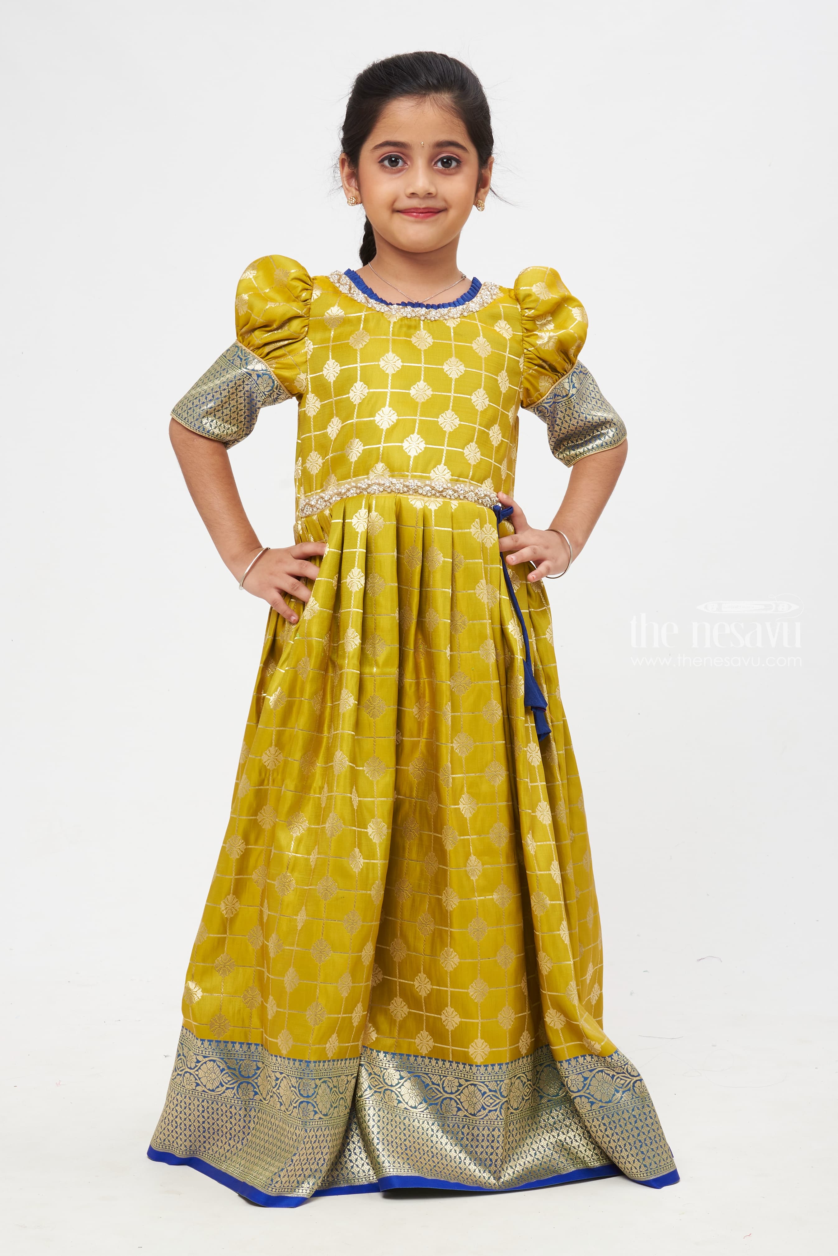 Buy NOYYAL Girls Net & Satin Gown Dress for Kids-Yellow-15-16 Years Online  at Best Prices in India - JioMart.