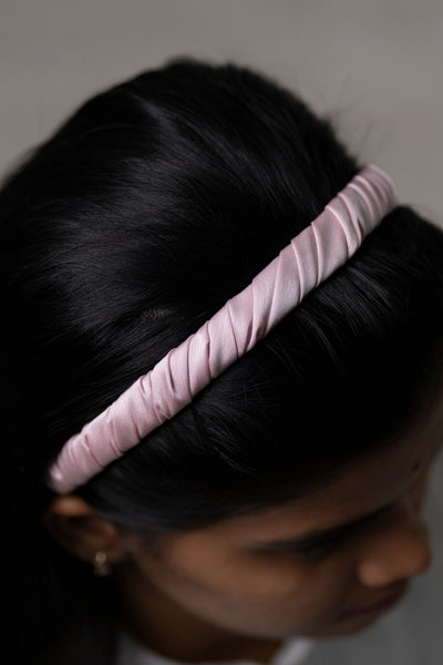 LIGHT PINK FABRIC HAIRBAND 427318