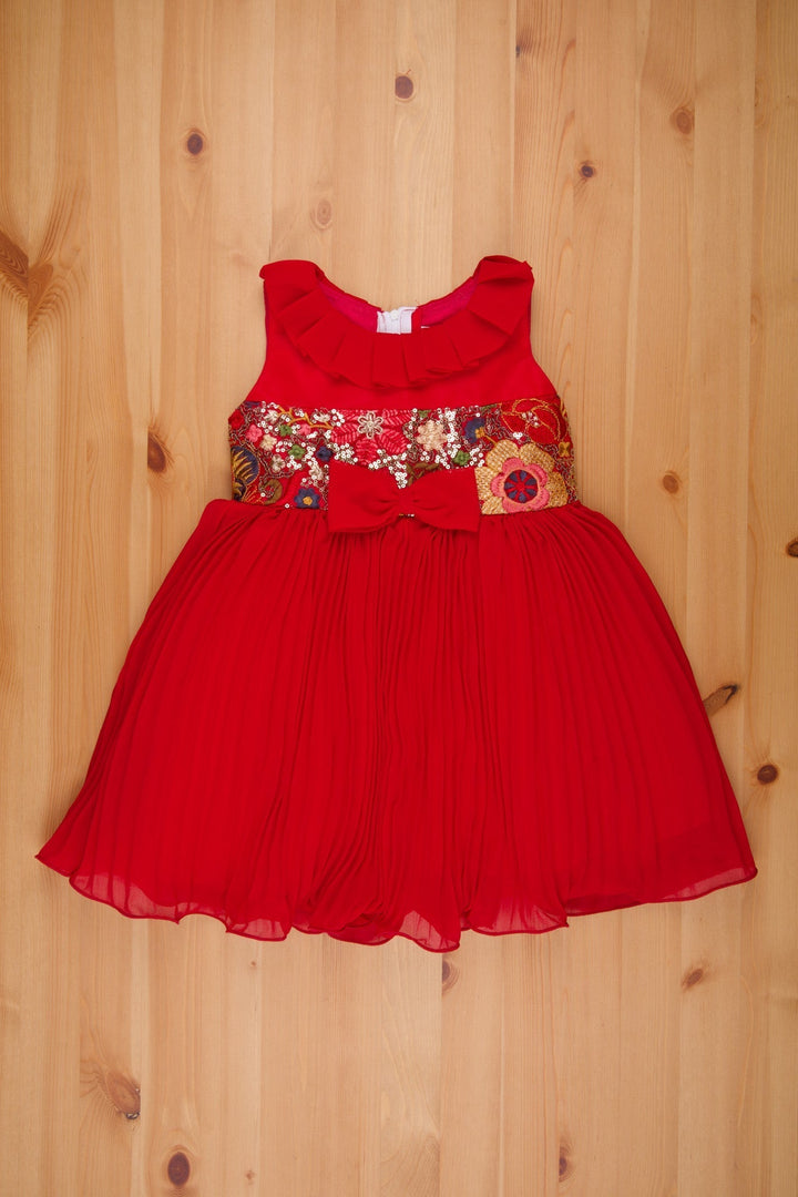 The Nesavu Girls Fancy Frock Embellished Ballroom Style Frock with Sparkle Accents for Girls Nesavu Shift Dress For Kids - Fancy Kids Frock Elegance For Photoshoots | The Nesavu