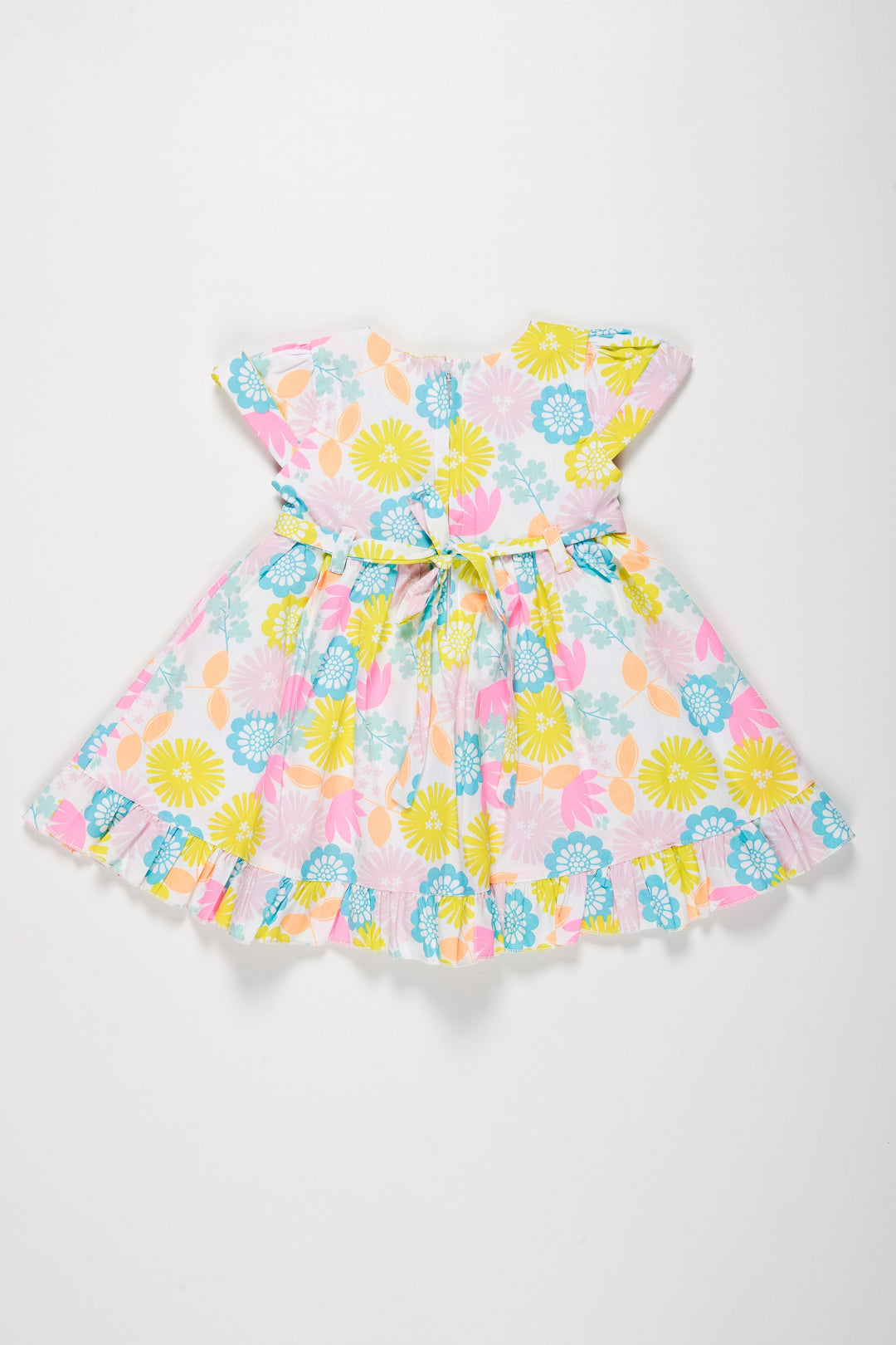 The Nesavu Baby Cotton Frocks Enchanted Garden Toddler Girl’s Floral Frock Nesavu Toddler Girls Floral Summer Frock | Bright and Playful Dress for Sunny Days | The Nesavu