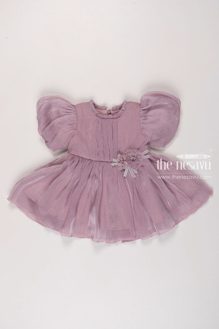 The Nesavu Girls Fancy Party Frock Enchanted Unicorn Party Frock for Baby Girls  First Birthday Boutique Outfit Nesavu 14 (6M) / Pink / Organza PF53H-14 Baby Girl Frock Party Wear | Unicorn Birthday Dress | Boutique Outfits | The Nesavu