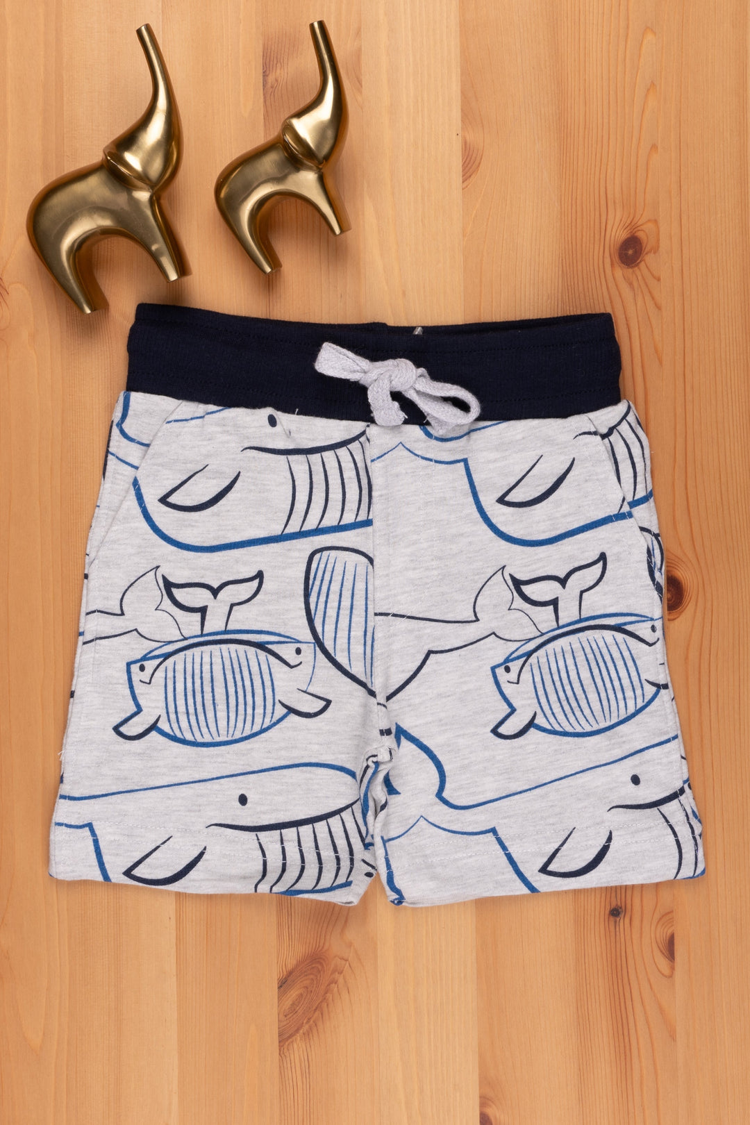 The Nesavu Boys Shorts Essential Unisex Kids Fashion Shorts MustHave Stylish and Comfortable Bottoms psr silks Nesavu 18 (2Y) / Gray LBW030