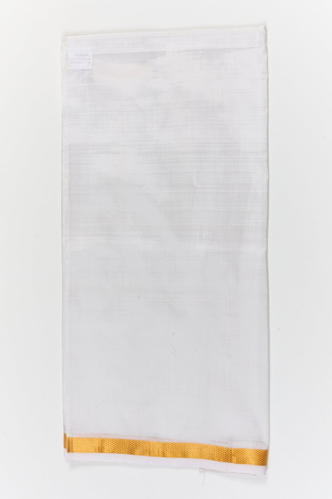 The Nesavu Pure Silk Vesti Ethnic Silk Dhoti for Baby Boys for Poojas and Festive Rituals Nesavu 24 (5Y) / White / Pure Silk D076B-24 Nesavu ethnic silk dhoti for baby boys – ideal for naming ceremony, poojas, and festive occasions