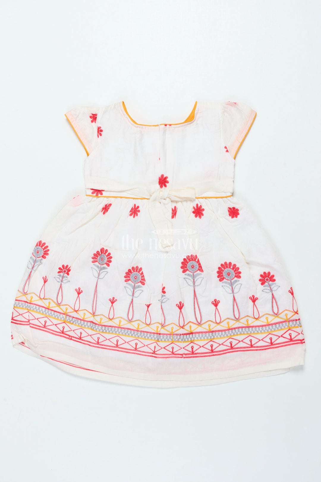 The Nesavu Girls Fancy Frock Fancy Frock for Girls for Parties and Festive Dressing Nesavu Nesavu fancy georgette frock girls embroidery weddings parties festive occasions