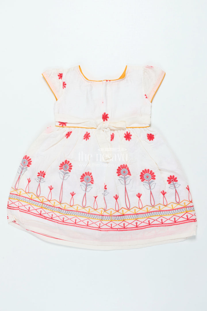 The Nesavu Girls Fancy Frock Fancy Frock for Girls for Parties and Festive Dressing Nesavu Nesavu fancy georgette frock girls embroidery weddings parties festive occasions