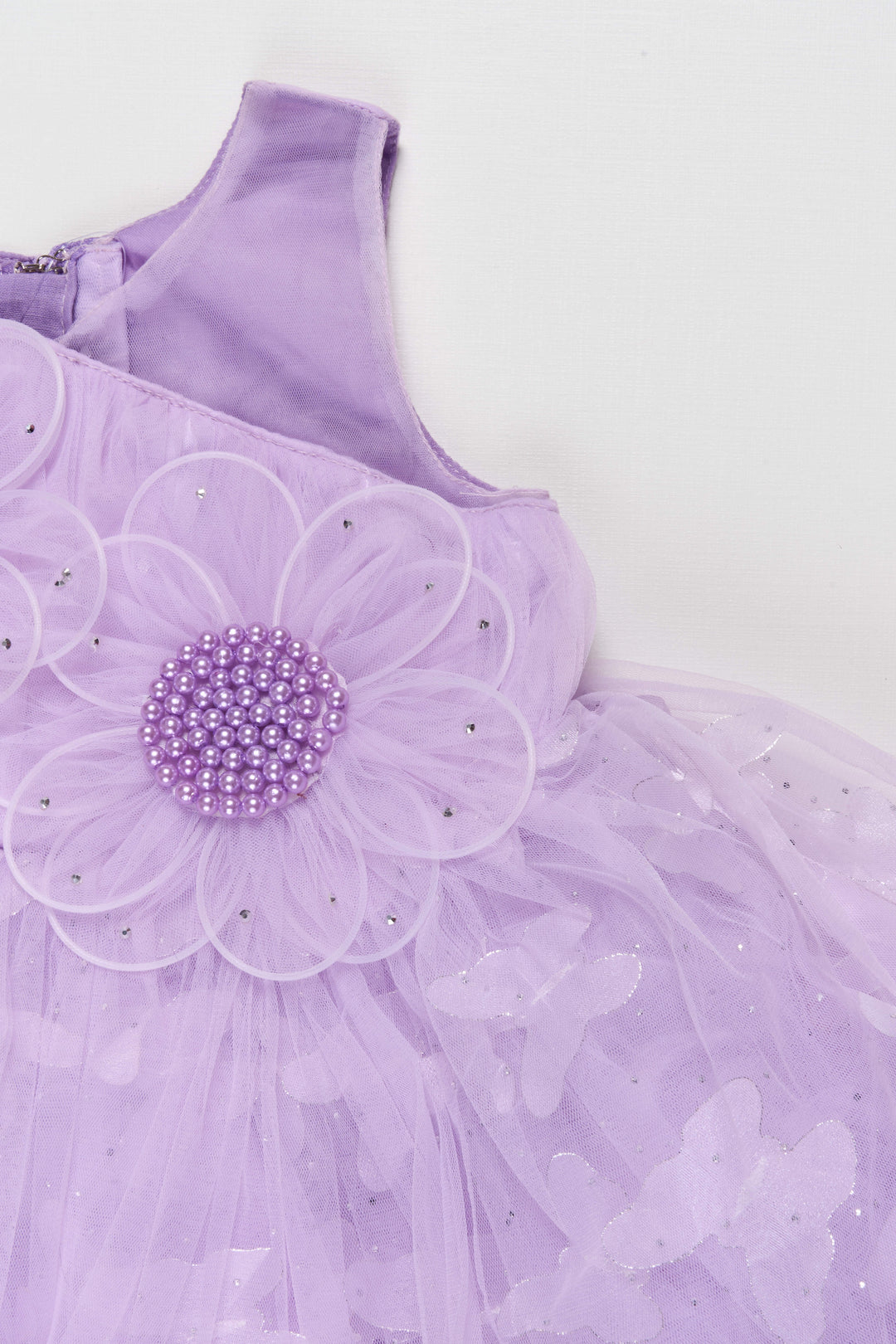 The Nesavu Girls Fancy Party Frock Fancy Frock for Toddler Girls Birthday and Photoshoot Nesavu Nesavu toddler girls soft net fancy frock birthdays dreamy photoshoots