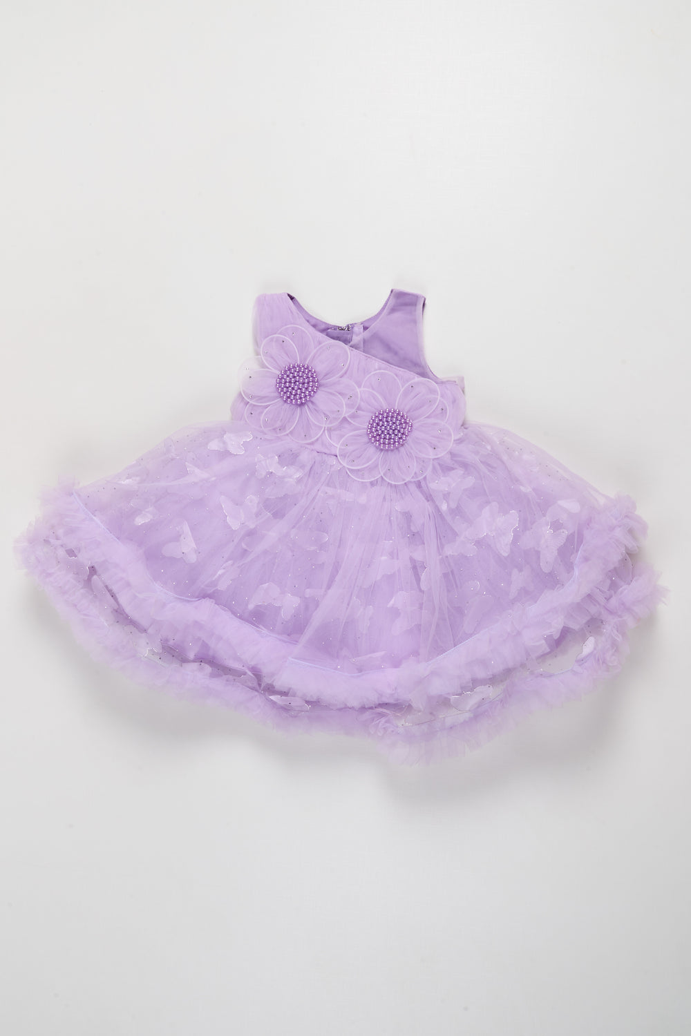 The Nesavu Girls Fancy Party Frock Fancy Frock for Toddler Girls Birthday and Photoshoot Nesavu Nesavu toddler girls soft net fancy frock birthdays dreamy photoshoots