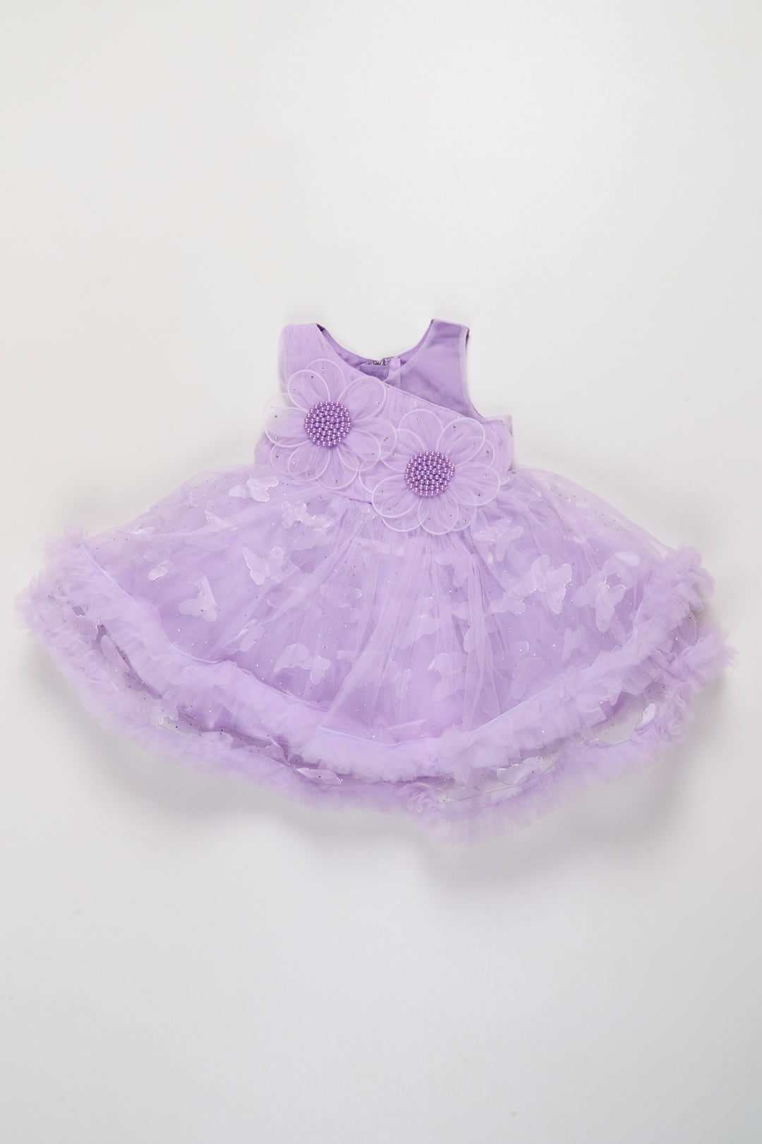 The Nesavu Girls Fancy Party Frock Fancy Frock for Toddler Girls Birthday and Photoshoot Nesavu Nesavu toddler girls soft net fancy frock birthdays dreamy photoshoots