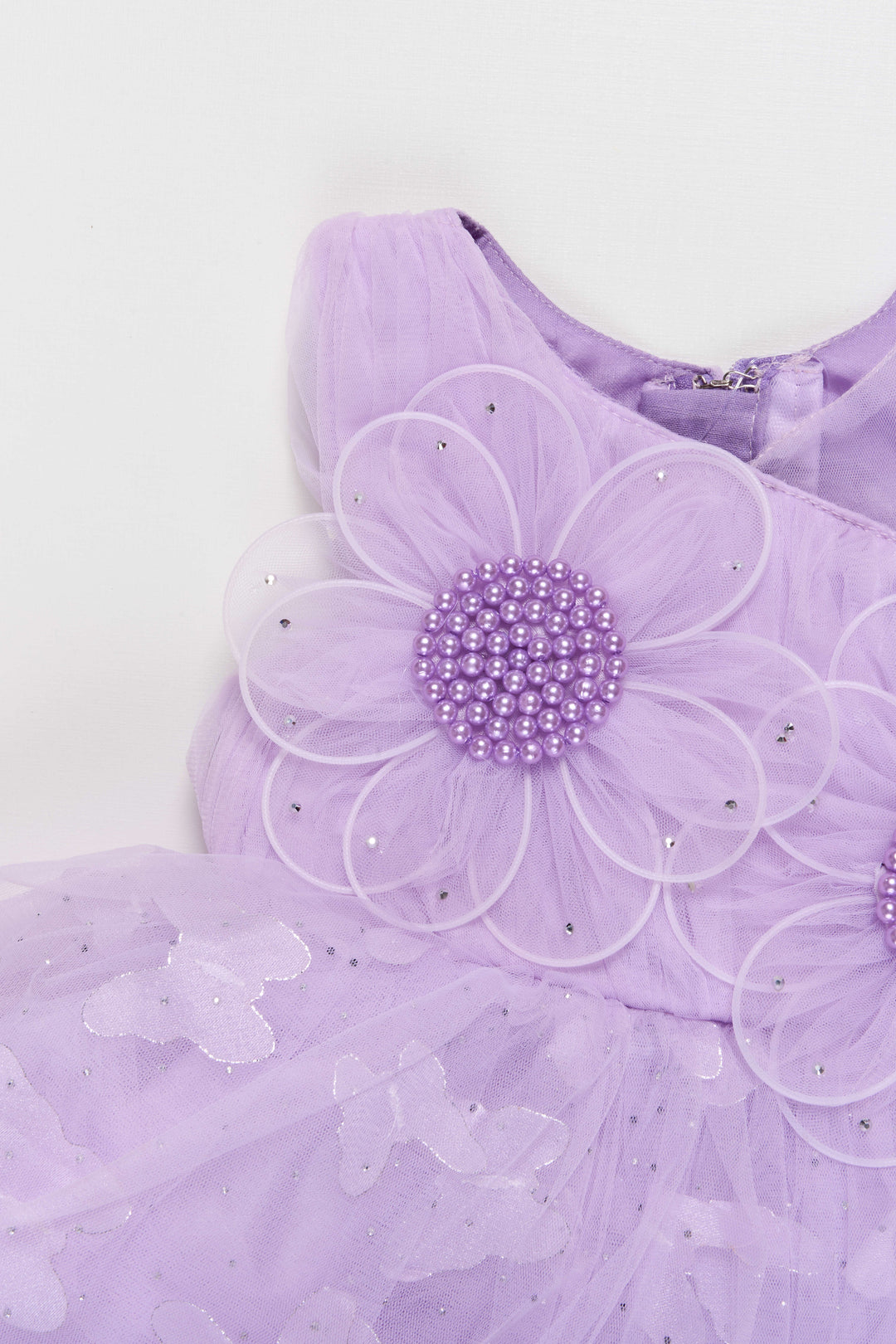 The Nesavu Girls Fancy Party Frock Fancy Frock for Toddler Girls Birthday and Photoshoot Nesavu Nesavu toddler girls soft net fancy frock birthdays dreamy photoshoots