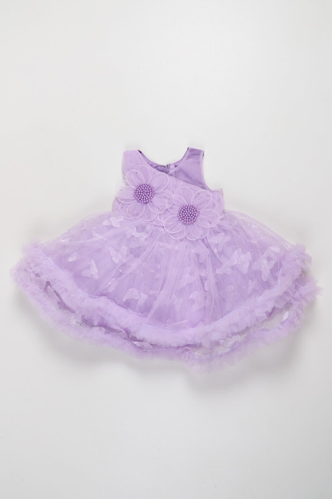 The Nesavu Girls Fancy Party Frock Fancy Frock for Toddler Girls Birthday and Photoshoot Nesavu Nesavu toddler girls soft net fancy frock birthdays dreamy photoshoots