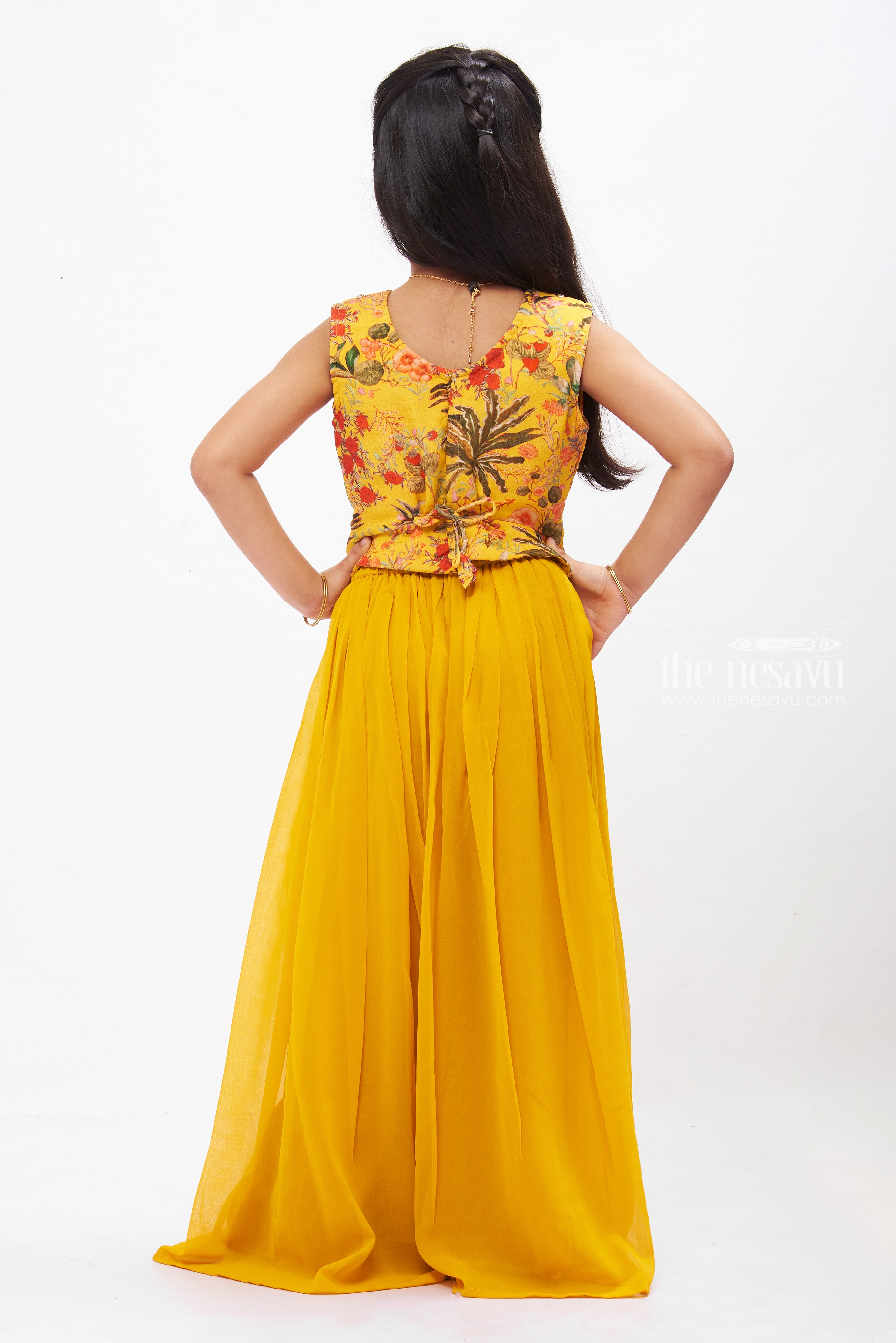 Buy tops for yellow palazzo on Sale