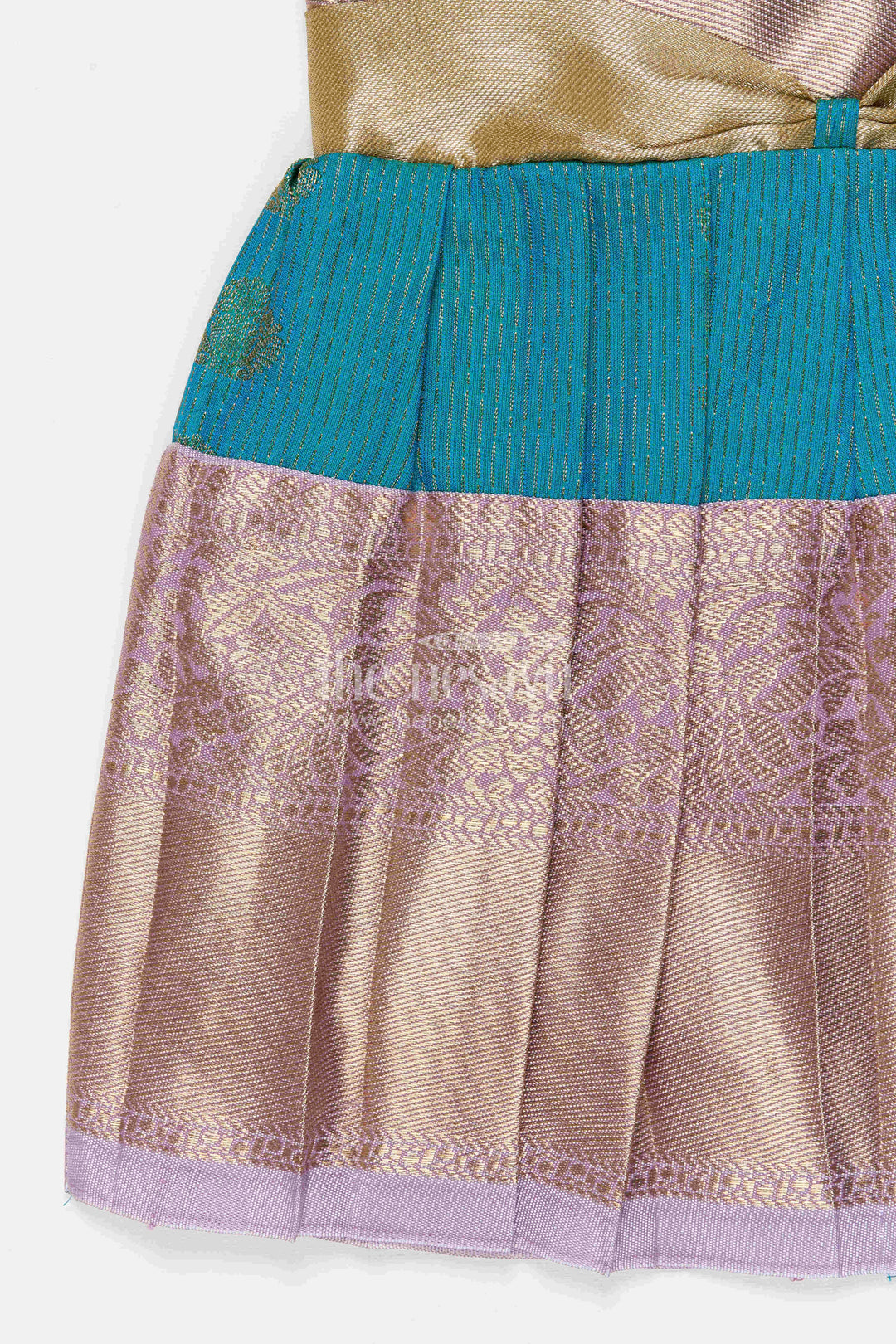 The Nesavu Girls Kanchi Silk Frock Girls Arani Silk Frock for Traditional Weddings and Functions Nesavu Nesavu Girls Semi Arani Kanchivaram Silk Frock For Weddings Traditional Functions And Festive Wear