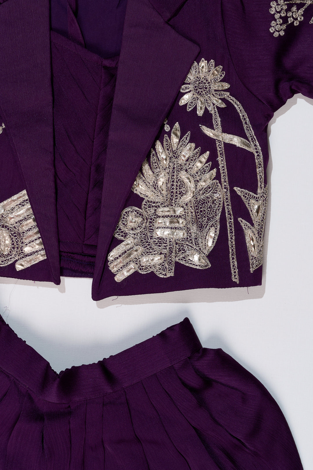 The Nesavu Girls Dothi Sets Girls Attire Dress Traditional with Designer Embroidered Jacket and Dhoti Pants for a Stylish Ethnic Look Nesavu Nesavu Girls Attire Dress Traditional Embroidered Jacket Stylish Dhoti Pants