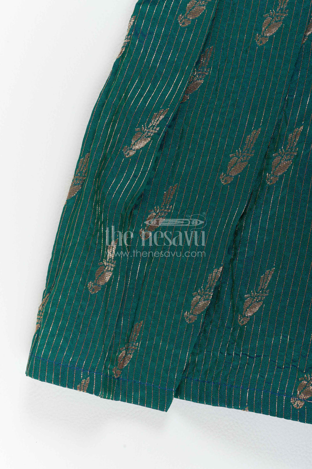 The Nesavu Pattu Pavadai Girls Banarasi Pattu Pavadai for Weddings Temple Visits and Poojas Nesavu Nesavu Girls Banarasi Pattu Pavadai For Weddings Temple Visits Poojas And Traditional Family Functions