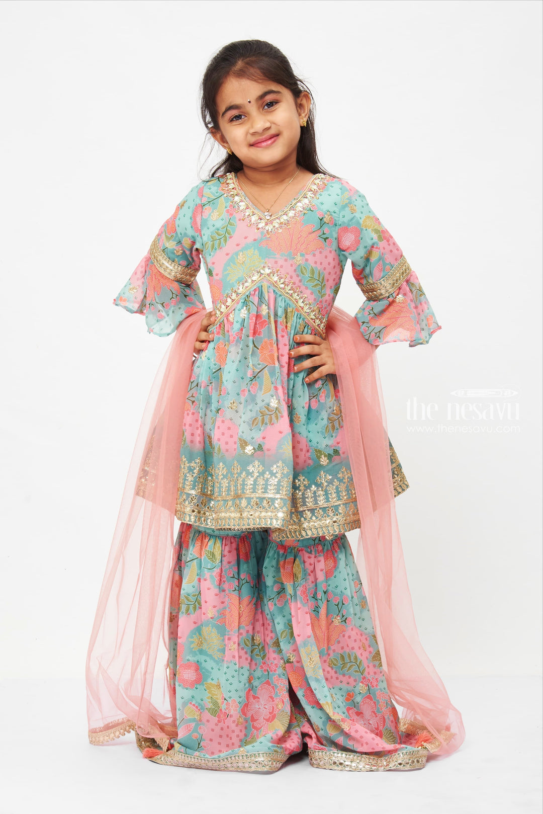 Children'S Designer Gharara Sets The Nesavu – The Nesavu