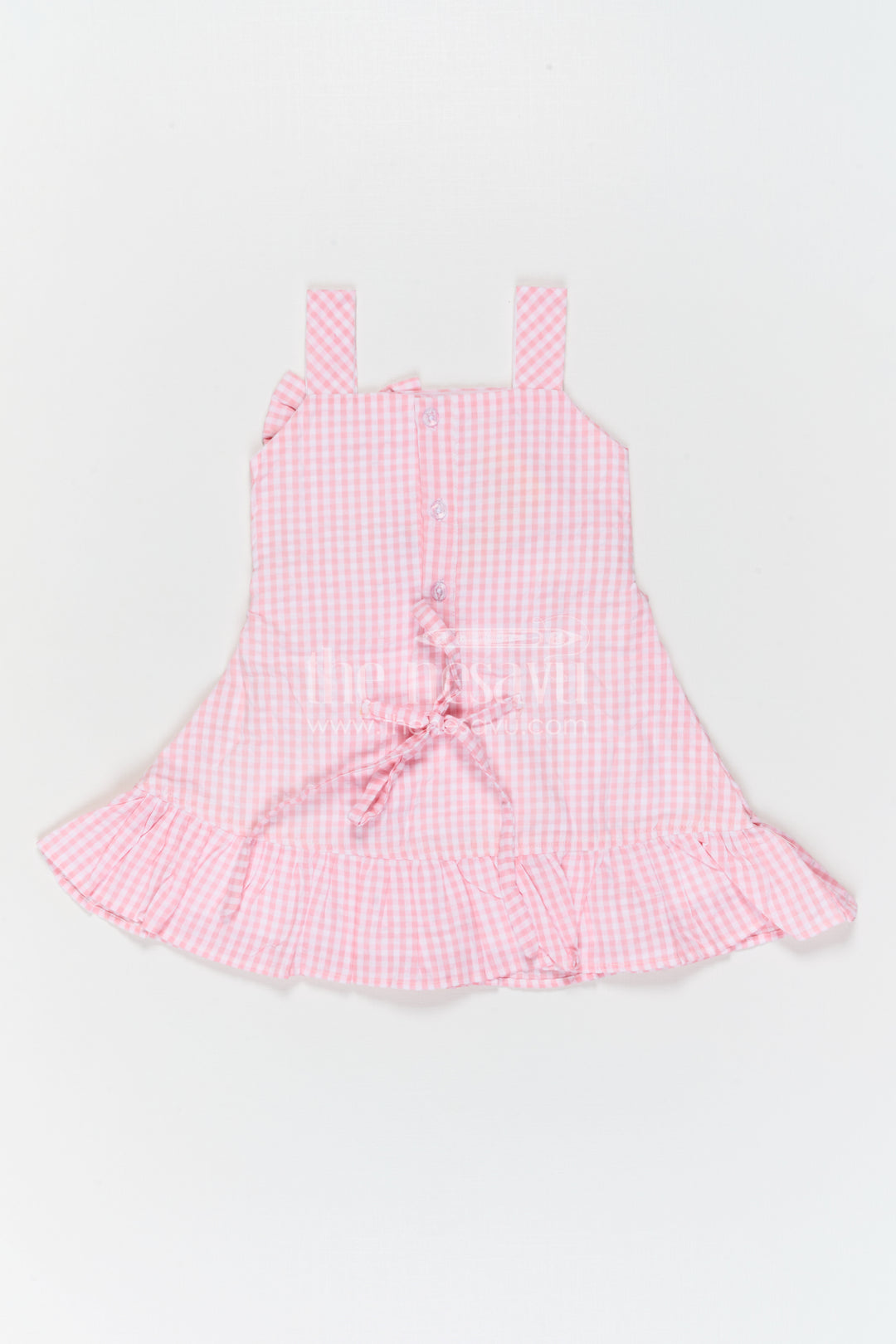 The Nesavu Girls Cotton Frock Girls Checked Frock for Summer Outings and Birthday Fun Nesavu Nesavu Girls Checked Cotton Frock For Summer Outings And Playful Birthday Celebrations
