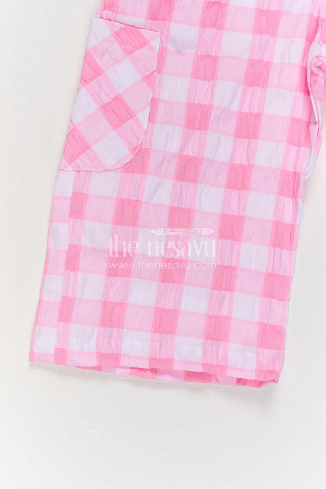 The Nesavu Girls Co-Ord Sets Girls Co Ord Set for Daily Wear and Playtime Comfort Nesavu Nesavu girls co ord set for daily wear with rayon cotton stripe design lightweight comfortable kids outfit