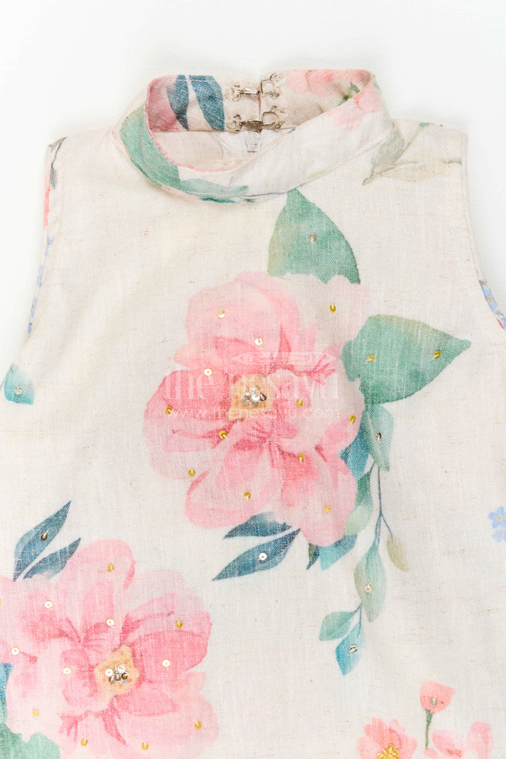 The Nesavu Girls Co-Ord Sets Girls Co Ord Set for Summer Outings and Daily Wear Comfort Nesavu Nesavu Girls Cotton Co Ord Set For Summer Outings And Daily Wear With Digital Print Comfortable Outfit