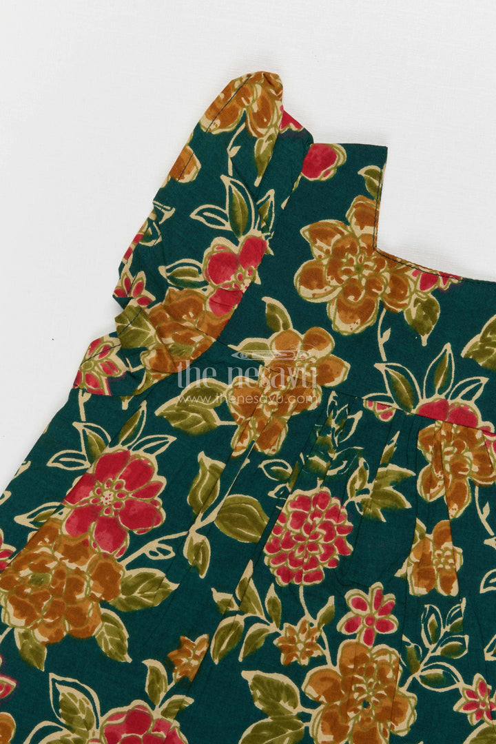 The Nesavu Girls Co-Ord Sets Girls Cotton Co Ord Set for Casual Outings Nesavu Nesavu Girls Cotton Co Ord Set With Digital Print For Casual Outings Festive Wear And Summer Comfort