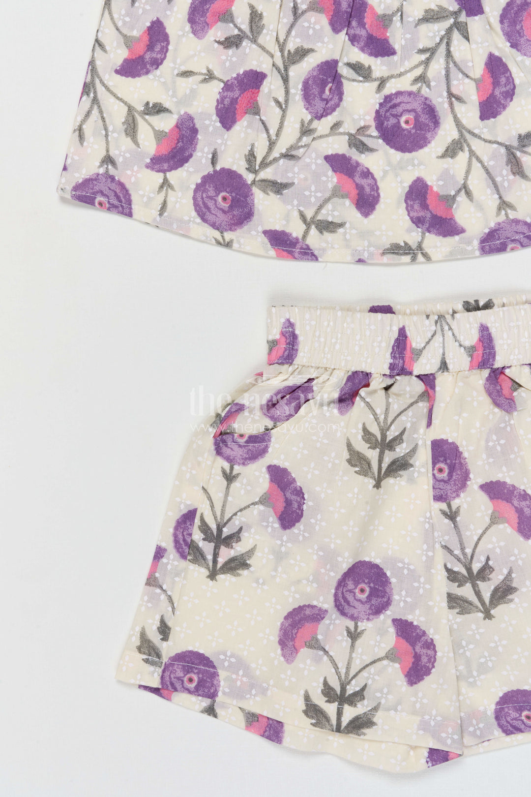 The Nesavu Girls Co-Ord Sets Girls Cotton Co Ord Set for Playdates and Casual Wear Nesavu Nesavu Girls Cotton Co Ord Set With Digital Print For Playdates Summer Outings And Daily Wear