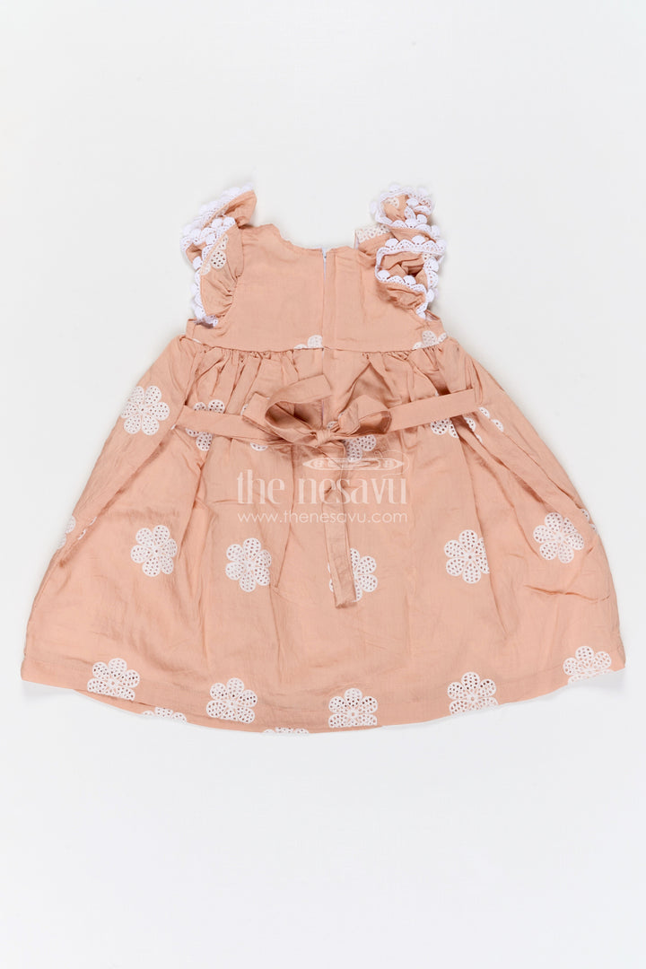 The Nesavu Girls Cotton Frock Girls Cotton Embroidered Frock for Festive Outings and Family Celebrations Nesavu Nesavu girls cotton embroidered frock for festive outings birthdays and family celebrations